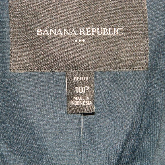 Banana Republic Lined Blazer Jacket Size Petite 10 (LL-4) - Picture 2 of 6